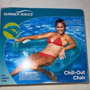 Summer Wave CHILL Out Chair Pool Float Lounger Relaxing Comfortable Recliner